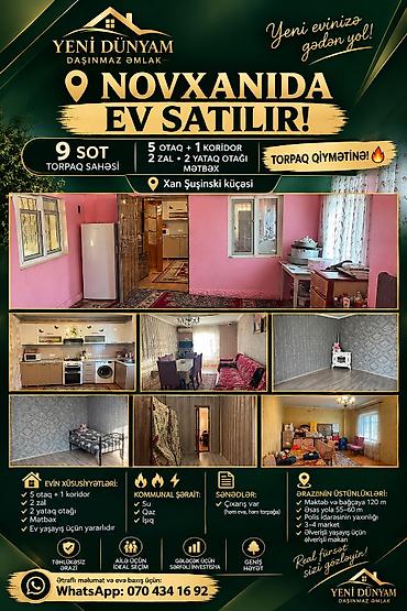 blue city ev satilir: 5 otaqlı, 130 kv. m, Kredit yoxdur, Orta təmir — 1