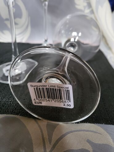 Čaše: Case kristalno staklo vintaz,nove Leonardo za vino. Case tanak — 2