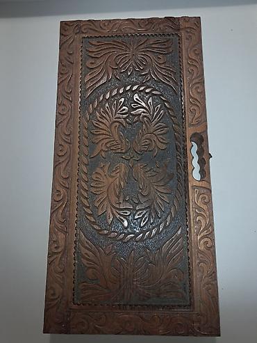 Nərdlər: Əl oyma naxışlı taxta nərd taxtası - Material: Bütöv ağacdan (taxta) — 5