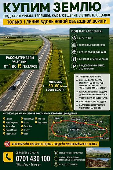 новопокр: Покупка земельных участков вдоль новой объездной дороги (первая линия) — 1