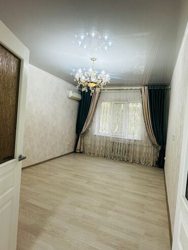 квартира за 10 тысяч в месяц: 2 бөлмө, 52 кв. м, 106-серия, 2 кабат, Евроремонт