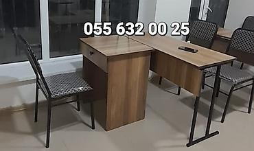 Ofis mebeli: Tədris kursları üçün stol stul dəstinin sexdən birbaşa satışı var — 3