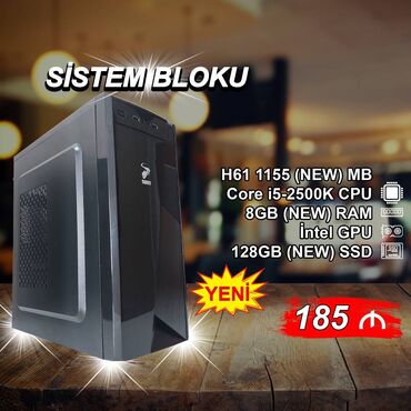 ddr3: Sistem Bloku "Sarko DDR3 H61 1155 Core i5 2500K” ⭐Tək Sistem Bloku –
