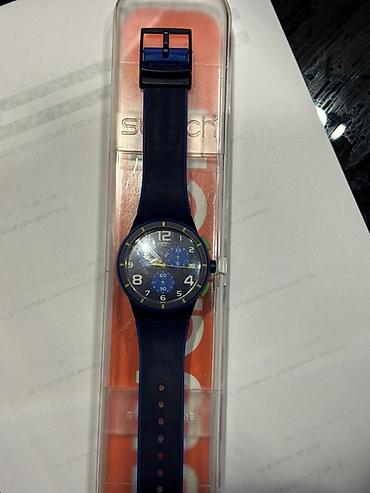 plaslar kisi: İşlənmiş, Qol saatı, Swatch, rəng - Mavi — 2