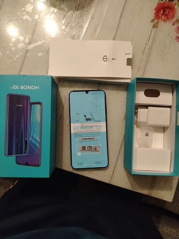 islenmis telfonlar: Honor 10, 128 GB, rəng - Bənövşəyi, Barmaq izi, İki sim kartlı, Sənədlərlə