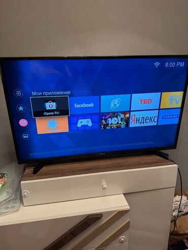ekran qoruyucusu: ✔️330 man(Bakı, 7-ci mkr). Hisense smart TV. 109 ekran. WiFi kart