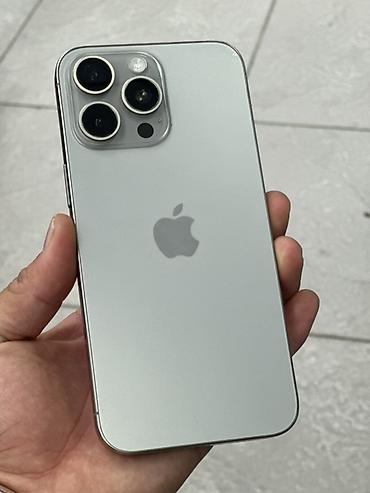 apl: IPhone 15 Pro Max, Б/у, 512 ГБ, Natural Titanium, Зарядное устройство, 92 % — 1