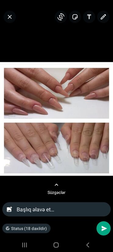 Manikür, pedikür: Manikür, Dırnaq qaynağı, Tipsi, Korreksiya — 12