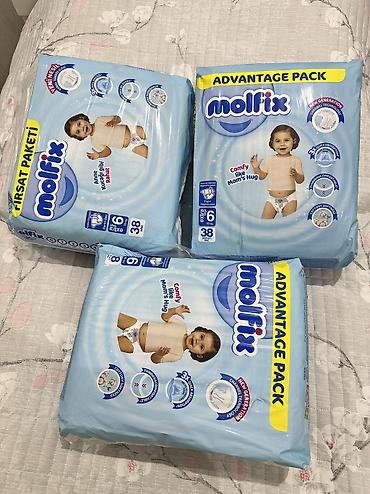 Molfix markasına məxsus 6 nomreli pampers(1 ədıdinin içində 38 ədəd lalafo.az -da Molfix markasına məxsus 6 nomreli pampers(1 ədıdinin içində 38 ədəd