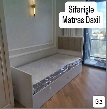 divar yataq mebeli: Sifarişlə hazırlanan tək nəfərlik çarpayı – matras daxil — 1
