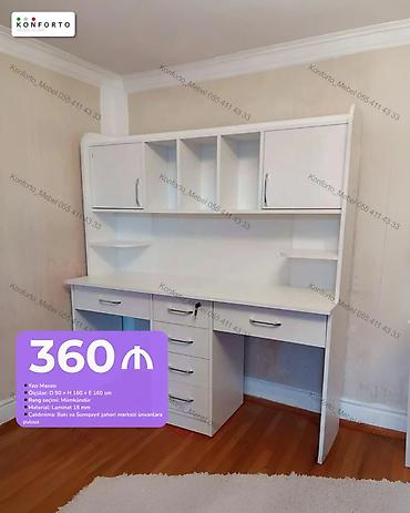 Düz masa, Stulsuz, Polkalı, Siyirməli, Sadə laminat