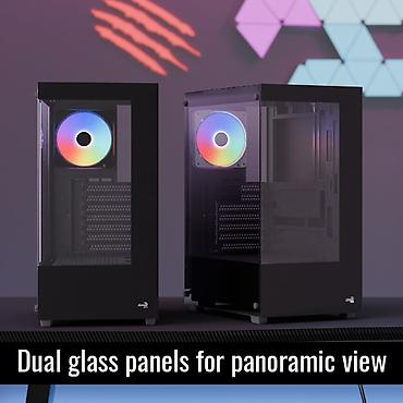 Корпус ПК, Новый, AeroCool, ATX, цвет - Черный