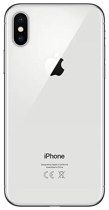 Apple iPhone: IPhone X, Б/у, 64 ГБ, Чехол, 100 %