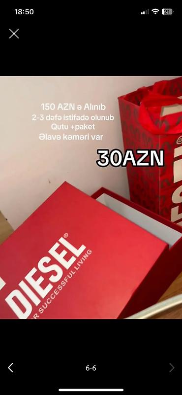 Çantalar: Diesel çiyin/çarpaz çanta - Rəng: açıq boz-ağ kombinasiyası, ön — 4