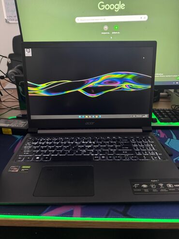 манитор acer: Ноутбук, Acer, 8 ГБ ОЗУ, AMD Ryzen 5, 15.6 ", Новый, Для несложных задач, память SSD