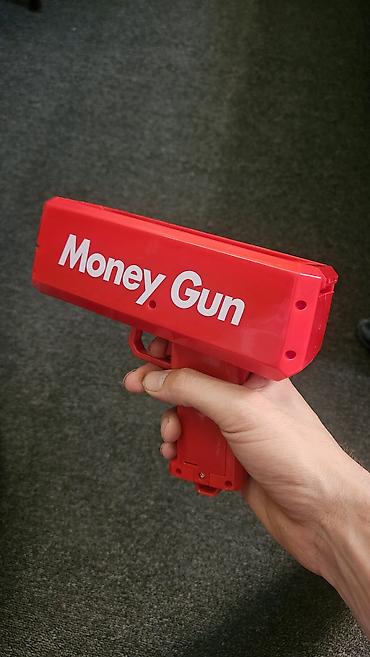 oyuncaq pul: Təzədir içində 3 paçka pul batarekayla verilir Money Gun – kağız — 1