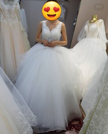Свадебные платья: Продаю свое свадебное платье. Одевалось 1 раз. Иссык-Куль. w/a . Цена