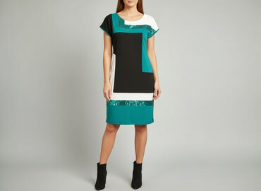 cekinowa sukienki na wesele plus size: BODY FLIRT, Сукня жіноча, розмір L