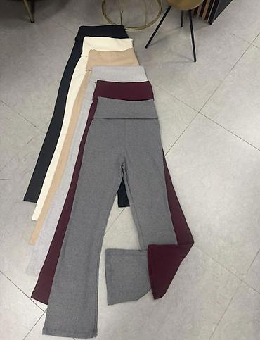 massimo dutti baletanke: Zvonarice dubok pojas na preklop.Sa elastinom. Svetlo siva,tamno — 1