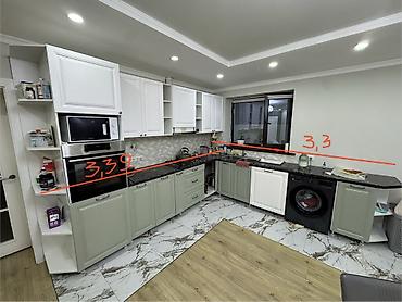Мебель: Кухонный гарнитур угловой, белый, с фасадами филёнчатыми под классику — 1