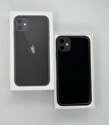 apple на запчасти: IPhone 11, Новый, 128 ГБ, Черный, Защитное стекло, Кабель, Коробка