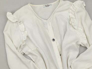 białe bluzki lniane damskie: Women`s shirt, S (EU 36)