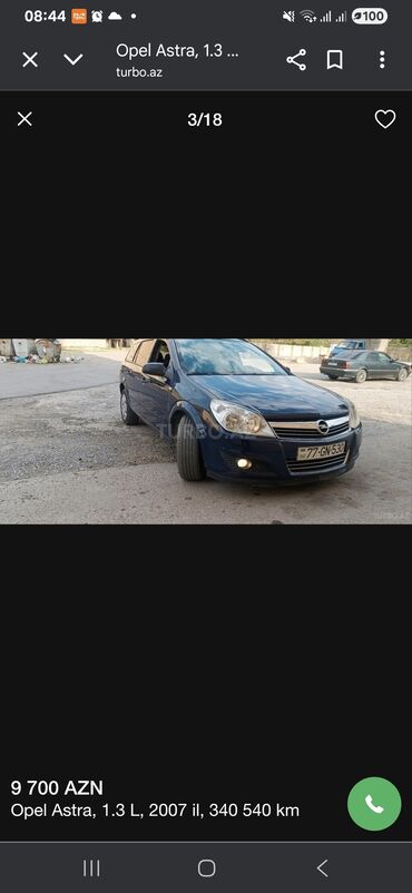 Opel: Opel Astra: 1.3 l | 2007 il