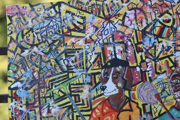 Slike i ramovi: The Art of Cleaning Buildings 100x100cm veliko platno autor Maré — 6