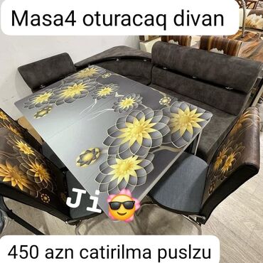 стеклянный стол офисный: Divan və masa desti