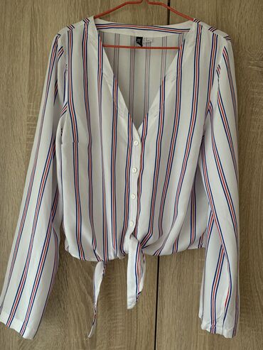 košulja i džemper: H&M, S (EU 36), Stripes, color - Multicolored