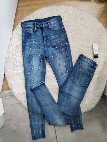 Farmerke: Teksas, Visok struk, Skinny — 1