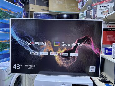 Телевизоры: Срочная акция телик телевизор YASIN 43G11 андроид гарантия 3 года