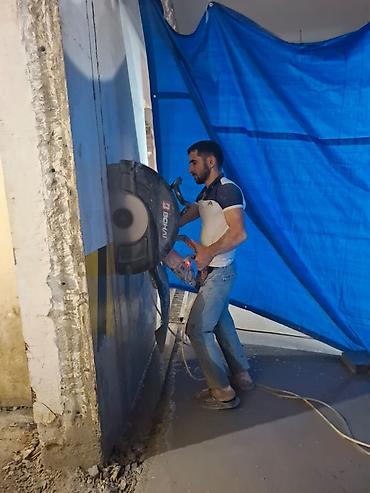 Beton kəsimi və deşilməsi xidməti - Armaturlu beton, dəmir-beton, daş