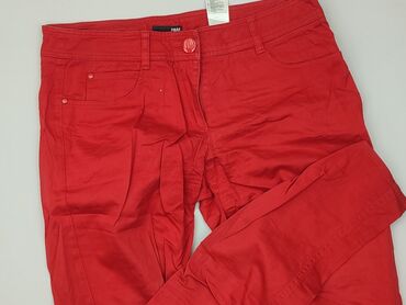 c a spodnie damskie z wysokim stanem: H&M, Material trousers for women, size M