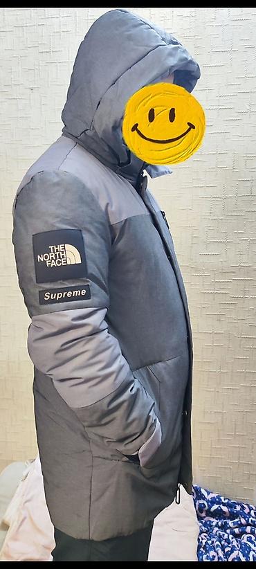 m 65: Мужская куртка, M, The North Face, Б/у, цвет - Серый, Самовывоз — 3