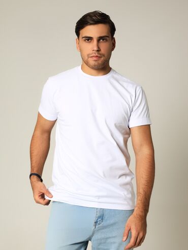 футболки белые мужские: Футболка M (EU 38), L (EU 40), XL (EU 42), цвет - Черный