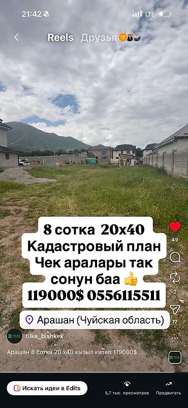 Земельные участки: 8 соток, Для строительства, Договор купли-продажи, Красная книга — 1