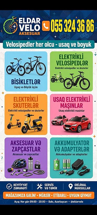 yukləyici: Eldar Velo Aksesuar – uşaq və böyüklər üçün velosiped və elektrikli — 1