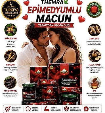 Turkiye🇹🇷 istehsali 💯% Orginal THEMRA Epimedyumlu Uniseks Macun –