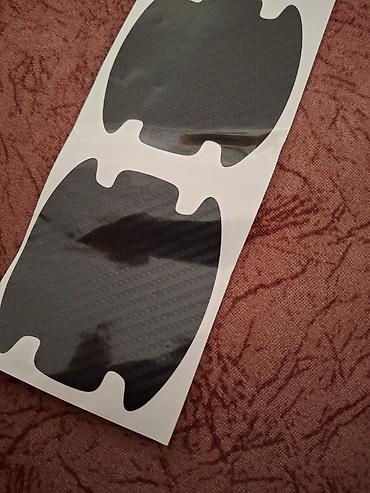 masin ucun stiker: Avtomobil qapı dəstəyi üçün karbon naxışlı qoruyucu stiker dəsti. 8 — 3