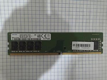 Kompüter ehtiyyat hissələri: Operativ yaddaş (RAM) Samsung, 8 GB, 2666 Mhz, DDR4, PC üçün, İşlənmiş — 1