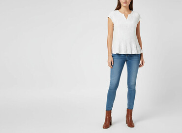 bluzki na krótki rękaw damskie: KappAhl, Women's blouse, size M