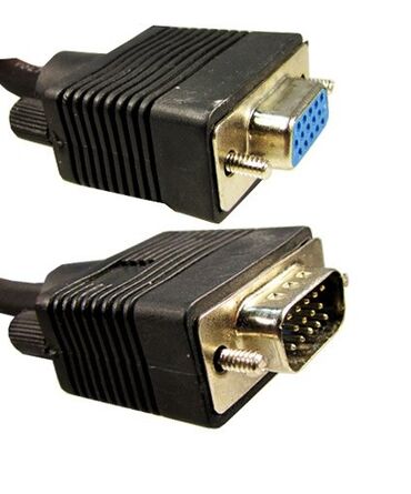 кабели синхронизации mini jack разъем 3 5 мм male: Кабель VGA male - VGA female (новый ) длиной 3 метра. Кабель черным