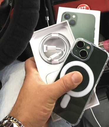 fly синий телефон: IPhone 13, Yaşıl, Simsiz şarj