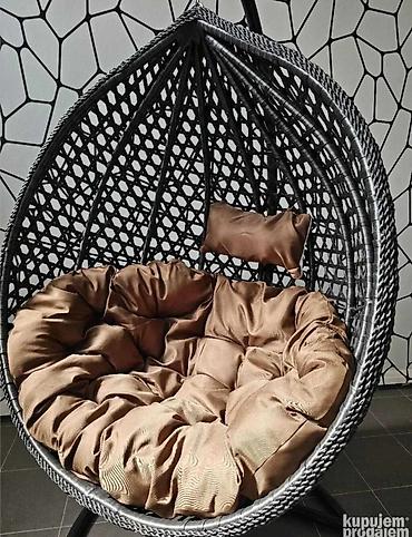 Ležaljke i ljuljaške: Ljuljaska jaje ATHENY XXL korpa Prelepe i UNIKATNE boje -Jastuci su — 1