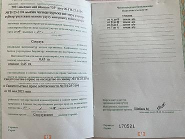 Земельные участки: 45 соток, Для сельского хозяйства — 2