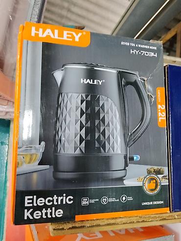 coffee maker: Электрический чайник HALEY HY-7034 - Объем: 2.2 л - Мощность: 2000 — 1