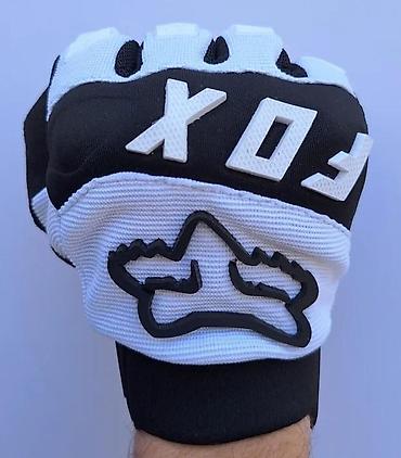 Oprema za bicikliste: FOX motocross/biciklističke rukavice – crno/belo - Lagane i — 10