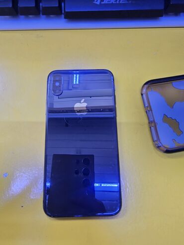 Apple iPhone: IPhone X, Б/у, 64 ГБ, Черный, Чехол, Защитное стекло, 71 %
