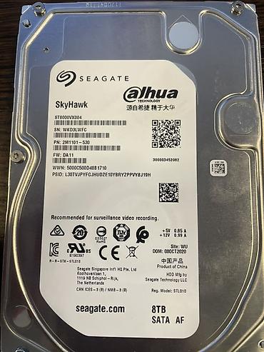 Комплектующие для ПК: Seagate SkyHawk 8TB HDD - Model: ST8000VX004 (SkyHawk seriyası) - — 1